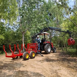 Schwerlast 7m Forst- und Landwirtschaftlicher Hydraulischer Holzgreifer mit Zapfwelle (PTO) ATV-Holzkran-Anhänger für Traktoren - Product Image 3
