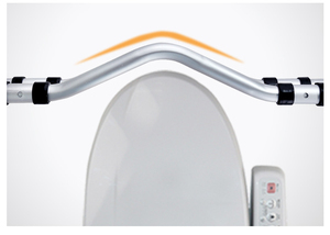 Poignée de sécurité et porte-papier Conception intégrée en acier inoxydable Barre d'appui multifonctionnelle pour toilettes Main courante - Product Image 3