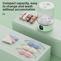 Mini-lave-linge portable sans fil pour sous-vêtements, chaussettes et appareil de lavage compact pour les voyages