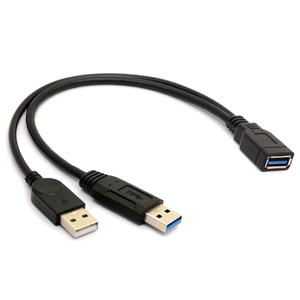 Usb Outside Cable USB 3.0 Female-to-Male Extension Cable with Enhanced Power Supply for ...