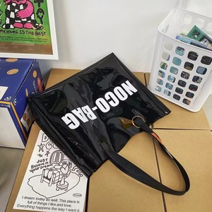 Venta al por mayor de gran capacidad con logotipo láser de PVC viaje compras trabajo mujeres monederos bolso con cremallera pequeño neón <span class=keywords><strong>playa</strong></span> estadio bolso transparente - Product Image 6