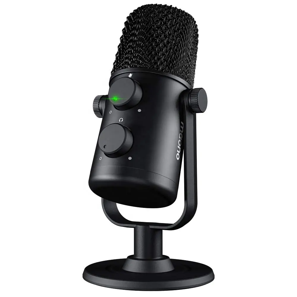MAONO kardioid kulaklık bağlamak masa ve podcasting stüdyo oyun mikrofon
