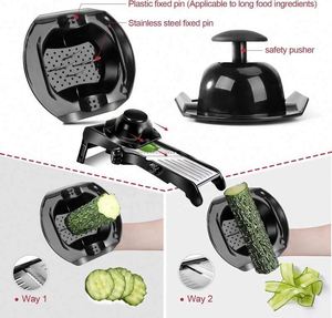 New Multifunctional Gadget Adjustable <b>Vegetable</b> <b>Chopper</b> Stainless Steel Tomato Slicer Food Slicer Mandolin Slicer <b>for</b> Kitchen - Product Image 4
