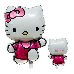Offre Spéciale KT chat dessin animé ballon bébé douche rose Kitty anniversaire décoration feuille dessin animé ballon Globos ballons - Product Image 3