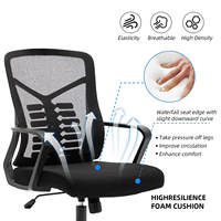 Fabricant chinois de meubles commerciaux chaise en maille de jeu ergonomique à hauteur réglable Offre Spéciale chaise de bureau de direction noire