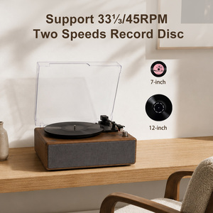 Vente en gros de <span class=keywords><strong>tourne</strong></span>-<span class=keywords><strong>disque</strong></span> HiFi Sapphire Stylus à moule privé avec double Bluetooth et puissants haut-parleurs intégrés de 10 W pour disques vinyles LP - Product Image 3