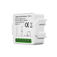 Módulo de Interruptor Inteligente Zigbee 3.0 de 1 Canal, No Requiere Neutro |   Control Remoto por Aplicación Tuya y Smart Life
