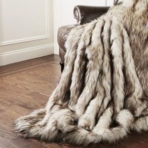 100% ポリエステル高品質ウォームラージファースローブランケットソフトフェイクファーブランケット - Product Image 5