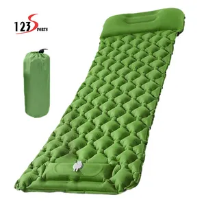 Camping en plein air léger auto-gonflable Portable pliant tapis de couchage matelas pneumatique avec pompe intégrée