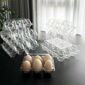 Caja de embalaje transparente y gruesa para huevos y huevos de pato, bandeja de almacenamiento de huevos al por mayor - Product Image 4