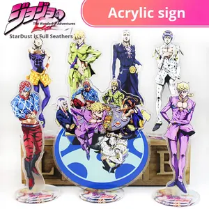 อะนิเมะอะนิเมะอะนิเมะอะนิเมะต่อพ่วงรูปร่างยืนตัวละครลมสีทองการผจญภัยที่แปลกประหลาดของ <span class=keywords><strong>Jojo</strong></span> เครื่องประดับชิ้นเดียวดรอปชิปจีน - Product Image 1