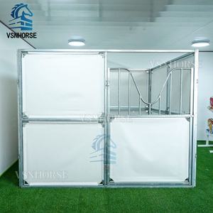 Installation rapide PVC Bâche Cheval Stable Portable Temporaire Grange Extérieur Portable Cheval Abri avec PVC Vinyle Tissu Couverture - Product Image 2