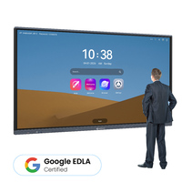 Pantalla Plana Interactiva Todo en Uno de 55 a 110 Pulgadas con Software de Pizarra Integrado para Enseñanza, Pizarra Interactiva Inteligente