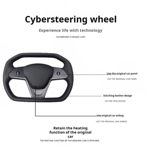 Volant hexagonal de style punk pour camionnette Tesla Model 3/Y Modification de voiture avec couvercle de klaxon - Product Image 6