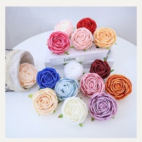 8cm Kunstmatige Keizerlijke Rozenboeket Bruiloftdecoratie China Geschenkdoos voor Autodecoratie Zijden Bloemen