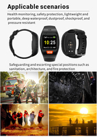 Alarme de détection de chute, suivi du sommeil, tracker d'activité carré, bracelet de cheville, surveillance des personnes âgées, montre connectée double SIM GPS IP67