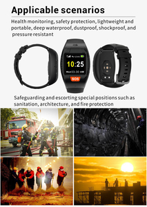 Alarm Deteksi Jatuh Pelacak Kesehatan Gelang Pergelangan Kaki Pemantau Lansia Jam Tangan Pintar Tahan Air IP67 - Product Image 6