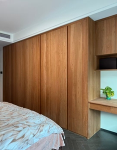 <span class=keywords><strong>Armadio</strong></span> Moderno Minimalista in Legno di Ciliegio Personalizzato per Bambini con Struttura in Legno Massello per Camera da Letto - Product Image 2