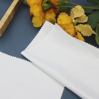 Chiffon de nettoyage pour lunettes en microfibre brossée blanche vierge double face à transfert thermique, design créatif, nouveauté, 17,5 cm