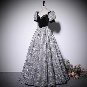 Evening Gown Women Ball Gown Sweetheart Neckline Embroidered Organza Black Formal Dress For Events - Product Image 2