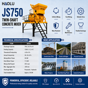 Bétonnière série <span class=keywords><strong>JS</strong></span> pour la construction routière, équipement de mélange portable avec une utilisation et un entretien faciles - Product Image 3