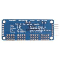 Module de pilote de servomoteur PWM 16 canaux 12 bits PCA9685, module IIC, alimentation 5V, modules de pilote enfichables pour applications robotiques