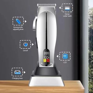 Kemei เครื่องตัดผมโฆษณา12480, ปัตตาเลี่ยนตัดผมมืออาชีพเครื่องตัดผมใบมีดไร้สายปรับได้ - Product Image 3