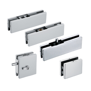 Produttore di accessori per porte in vetro senza telaio temperato per ufficio raccordo Patch in acciaio inossidabile 304 - Product Image 1