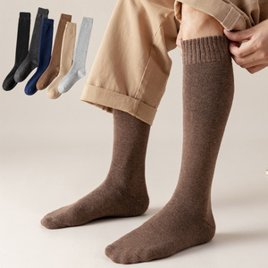 OEM Winter Tube <strong>Socks</strong> Wholesale Custom Logo <strong>Knee</strong> <strong>High</strong> Cotton Warm Length Snow Fluffy Soft Cushion Terry Crew Customizable Logo - Product Image 2
