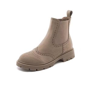 Botines <span class=keywords><strong>Chelsea</strong></span> <span class=keywords><strong>de</strong></span> Moda, Cuero Genuino, Impermeables, Térmicos, Diseño Plano, Otoño/Invierno, Zapatos <span class=keywords><strong>de</strong></span> Mujer - Product Image 2