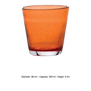 แก้วทรงกลมสีส้ม 30 ซล. สูง 10.5 ซม. เส้นผ่านศูนย์กลาง 9 ซม. รุ่น M1934 - Product Image 3