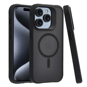 Nieuw Ontwerp Mat Doorschijnend Soft Touch Pc + Tpu Anti Shock Mobiele Telefoon Case Voor Iphone 14 15 Pro Max