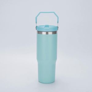 Gobelet isotherme pour voiture avec poignée latérale, 20 oz, en acier inoxydable, pour le bureau et les activités de plein air - Product Image 5