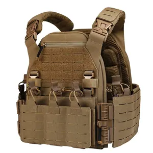 VOTAGOO-Gilet d'assaut Colete Tatico, gilet de combat Offre Spéciale, porte-plaque balistique, gilet tactique Molle d'extérieur