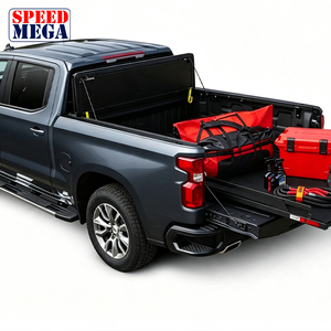 Flush Hard Quad-Fold Tonneau Cover for Nissan Navara Frontier, <b>Low</b> Profile Aluminum 4-Fold Waterproof, Rack Compatible - Product Image 3