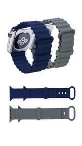 Bracelet sport en silicone ultra respirant en acier inoxydable S9 pour <span class=keywords><strong>Apple</strong></span> <span class=keywords><strong>Watch</strong></span> Series 7/8 pour <span class=keywords><strong>Apple</strong></span> <span class=keywords><strong>Watch</strong></span> Series <span class=keywords><strong>S7</strong></span> - Product Image 2