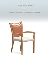 Table et chaises de salle à manger en bois massif, style minimaliste moderne, pour les soins aux personnes âgées dans les maisons de retraite, les appartements et les restaurants