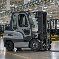 Chariot élévateur électrique logistique à pneus pleins 60V CE, capacité 3, 3,5 et 5 tonnes, hauteur de levage 3m, livraison rapide
