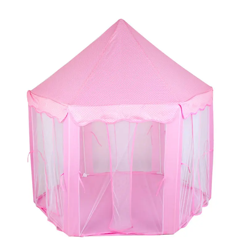 Taşınabilir çocuk oyuncak kızılderili çadırı top havuzu prenses kız kale oyun evi çocuk küçük ev katlanır oyun çadırı bebek plaj çadırı