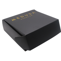 Perruques en cheveux humains personnalisées avec insert en velours satiné, ruban à nouer, boîte-cadeau en carton rigide avec logo