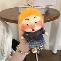 Adorable poupée en peluche moelleuse et originale à taches, avec rembourrage en coton PP, taille 11-30 cm, porte-clés, compagnon de bureau