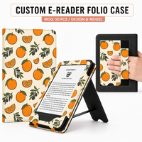 Casing Folio E-Reader Custom Print dengan Tali Pegangan untuk Kindle Colorsoft 2024 Paperwhite