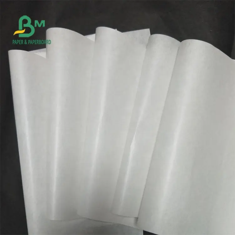 Waterproof Greaseproof Recycled Material One Side Glossy White MG Kraft Paper for Food Packing