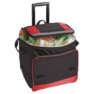 Custom 50 Cans Picnic Rolling Cooler Trolley Thermal Insulation Picnic Soft Cooler <b>Bag</b> with <b>Wheels</b> - Product Image 4