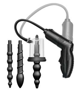 2-in-1 Pistol Style Vakuum Anal Pump Court Saugen und Anus Massage Elektrische Handpumpen andere Massage produkte Anal Plug - Product Image 4