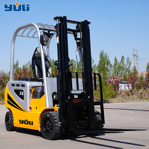 Chariot élévateur à fourche compact 0,5 1 1,5 2 2,5 3 tonnes à 4 roues, chariot élévateur hydraulique d'entrepôt, mini chariot élévateur électrique - Product Image 4