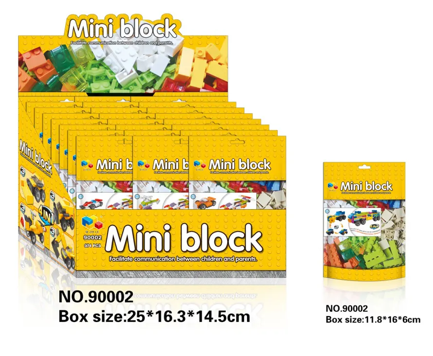 Factory Price Building blocks toys set in PVC bag Mini Block with EN71 certificate 24Items MIX