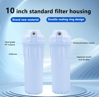 Filtre à eau de cuisine domestique multi-étapes 10 pouces pour bureau, pré-filtration simple, double ou triple, avec filtre à charbon et PP