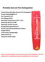 CFLC Mini extincteur portatif léger d'extinction d'incendie d'aérosol pour la cuisine