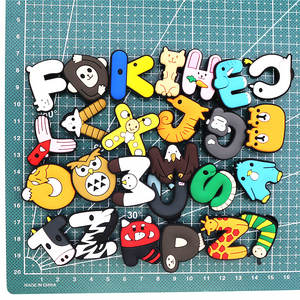 Lettres d'animaux pour enfants Dinosaure Garçons Filles Sabots Décoration Chaussures Accessoires Alphabet A-Z Figures Styles Party Favors Game - Product Image 3